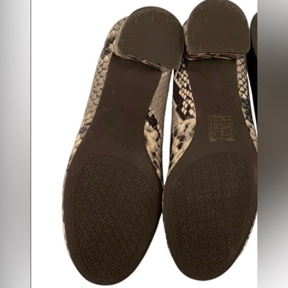Tory Burch Women's Chelsea Round Toe Snakeskin-Embossed Leather Pumps Sz 5 - Picture 5 of 5